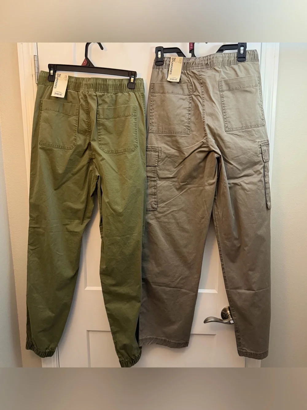 Small size No Boundaries Olive & Khaki Cargo Jogger Pants Set